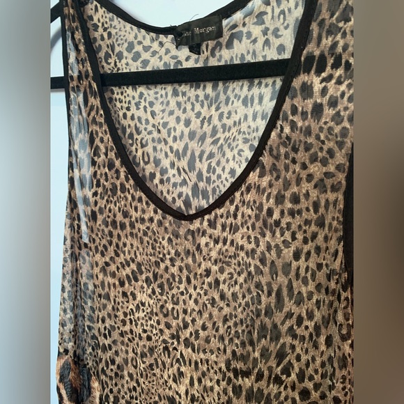 Boutique dress Caroline morgan mini / midi dress mesh sheer - Picture 6 of 14